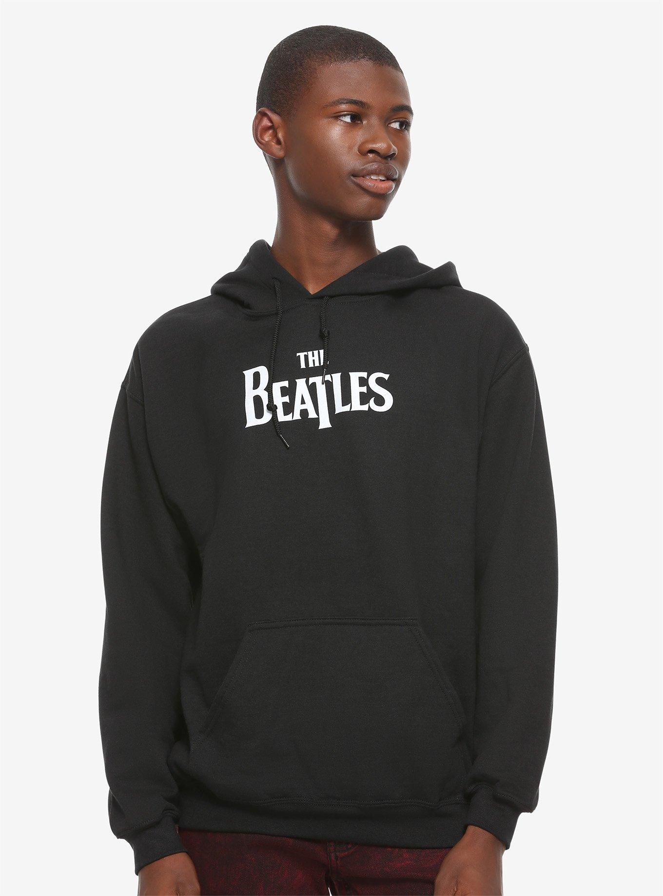 The Beatles Japanese Poster Hoodie, BLACK, hi-res