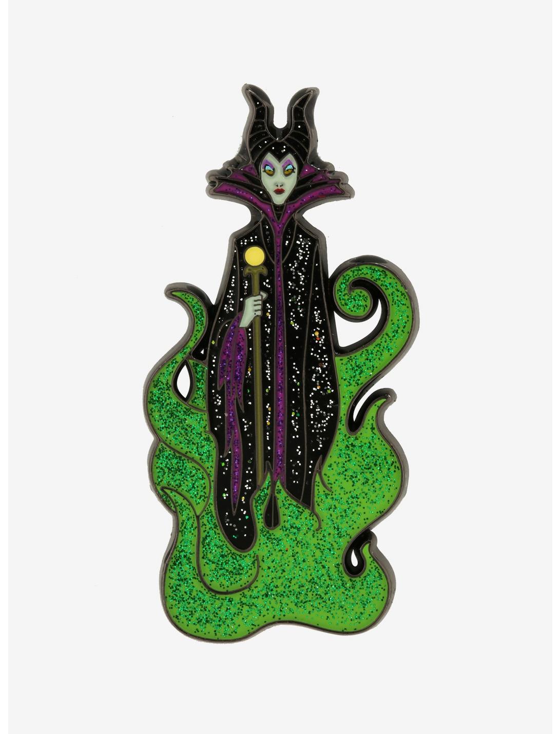 Disney Villains Maleficent Glitter Flames Enamel Pin - BoxLunch Exclusive, , hi-res