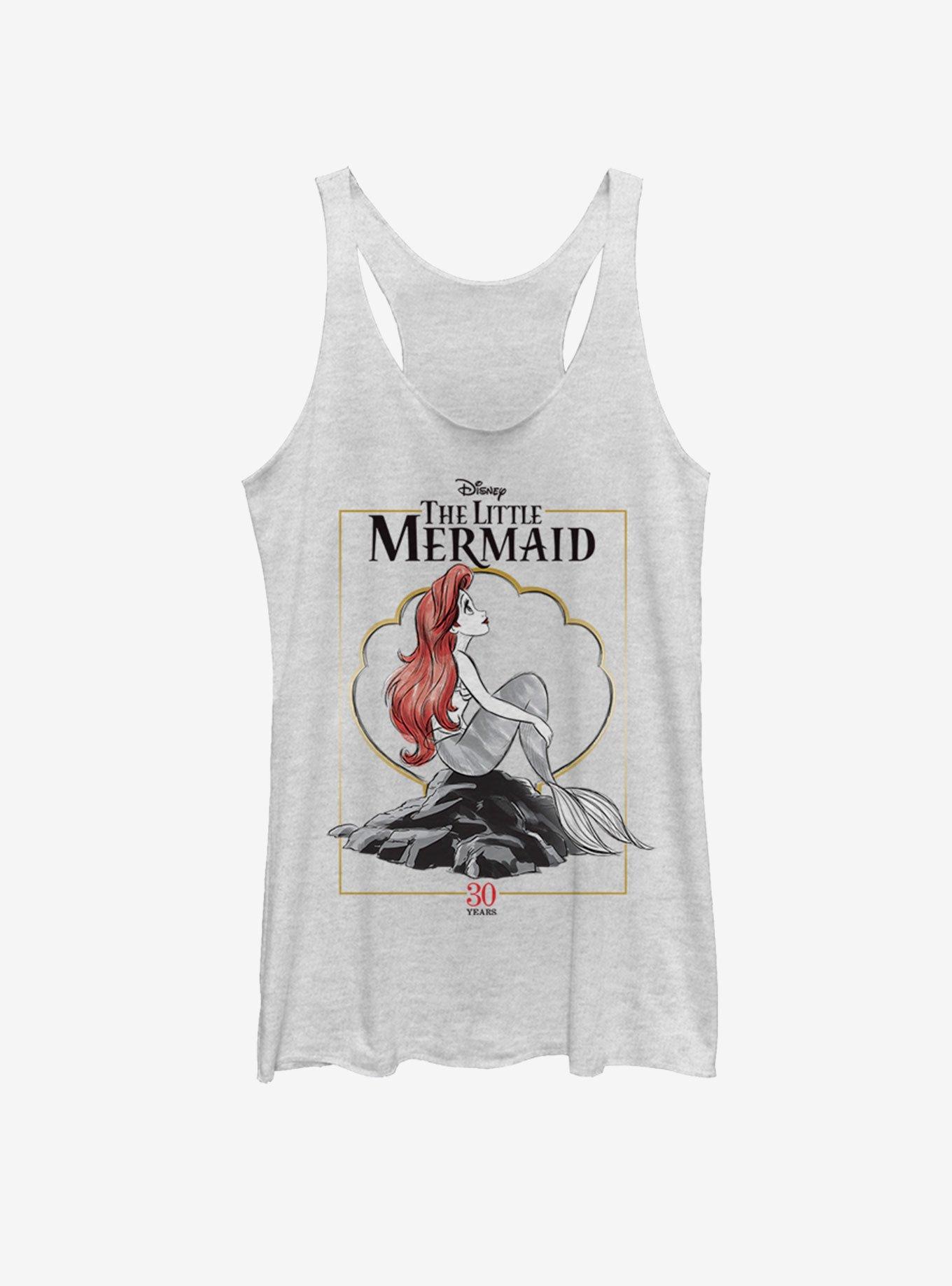 Disney The Little Mermaid Framed Anniversary Girls Tank, WHITE HTR, hi-res