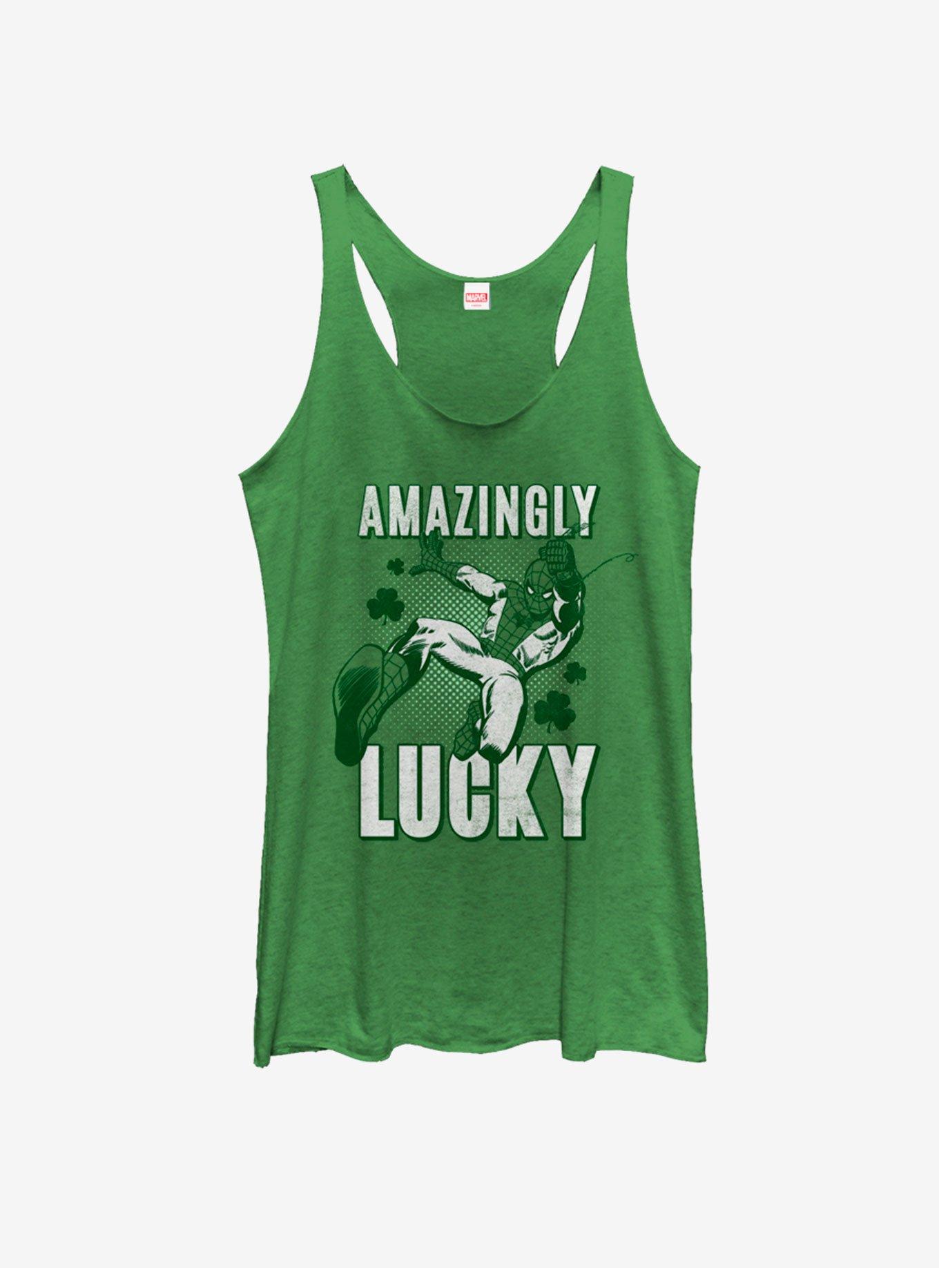 Marvel Spider-Man Amazingly Lucky Girls Tank, ENVY, hi-res