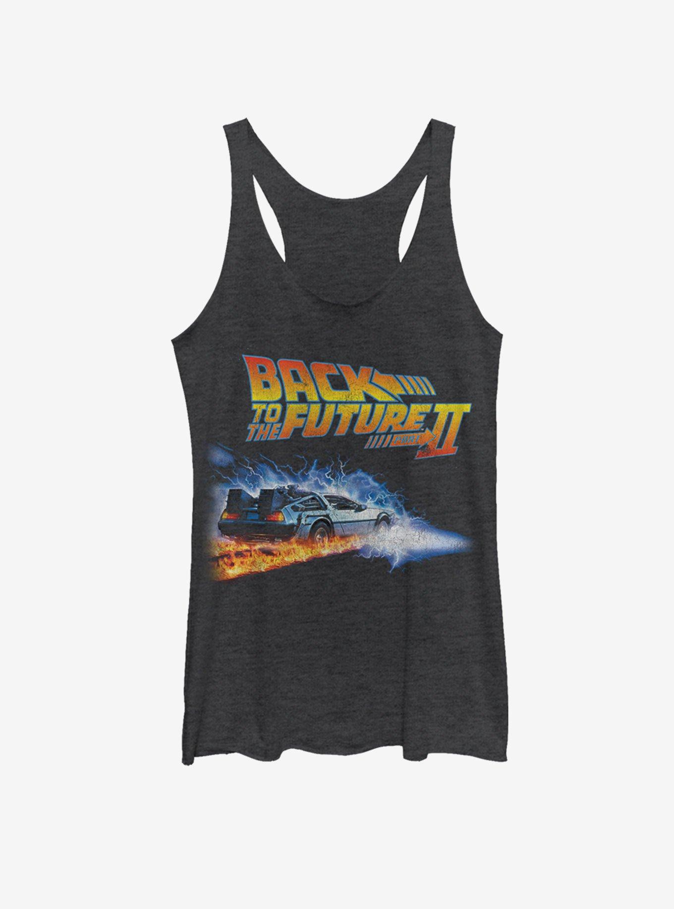 Back To The Future Future II Girls Tank, BLK HTR, hi-res