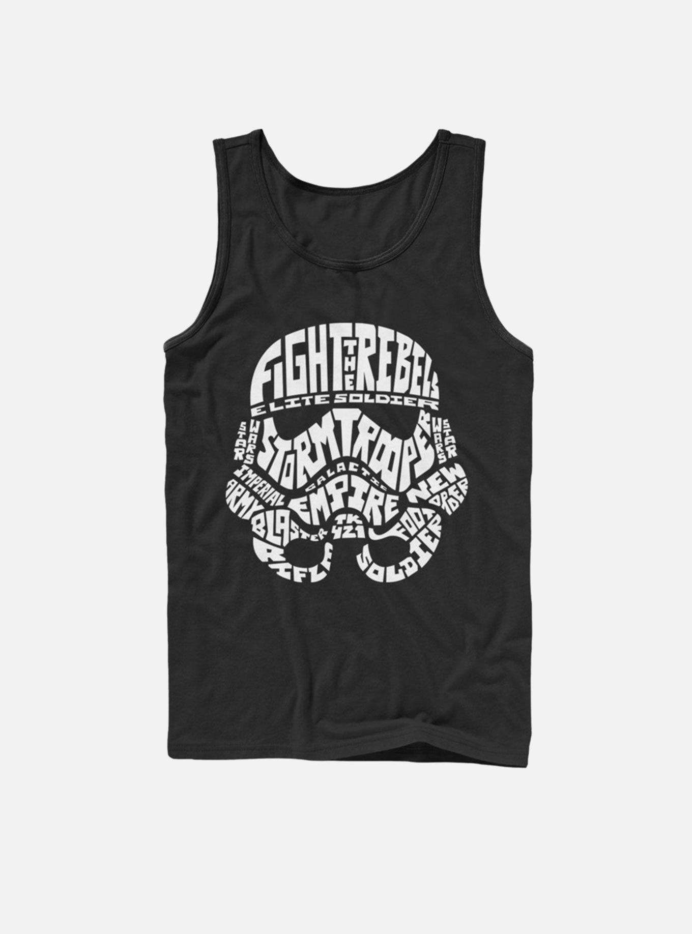 Star Wars Verbiage Trooper Tank , BLACK, hi-res