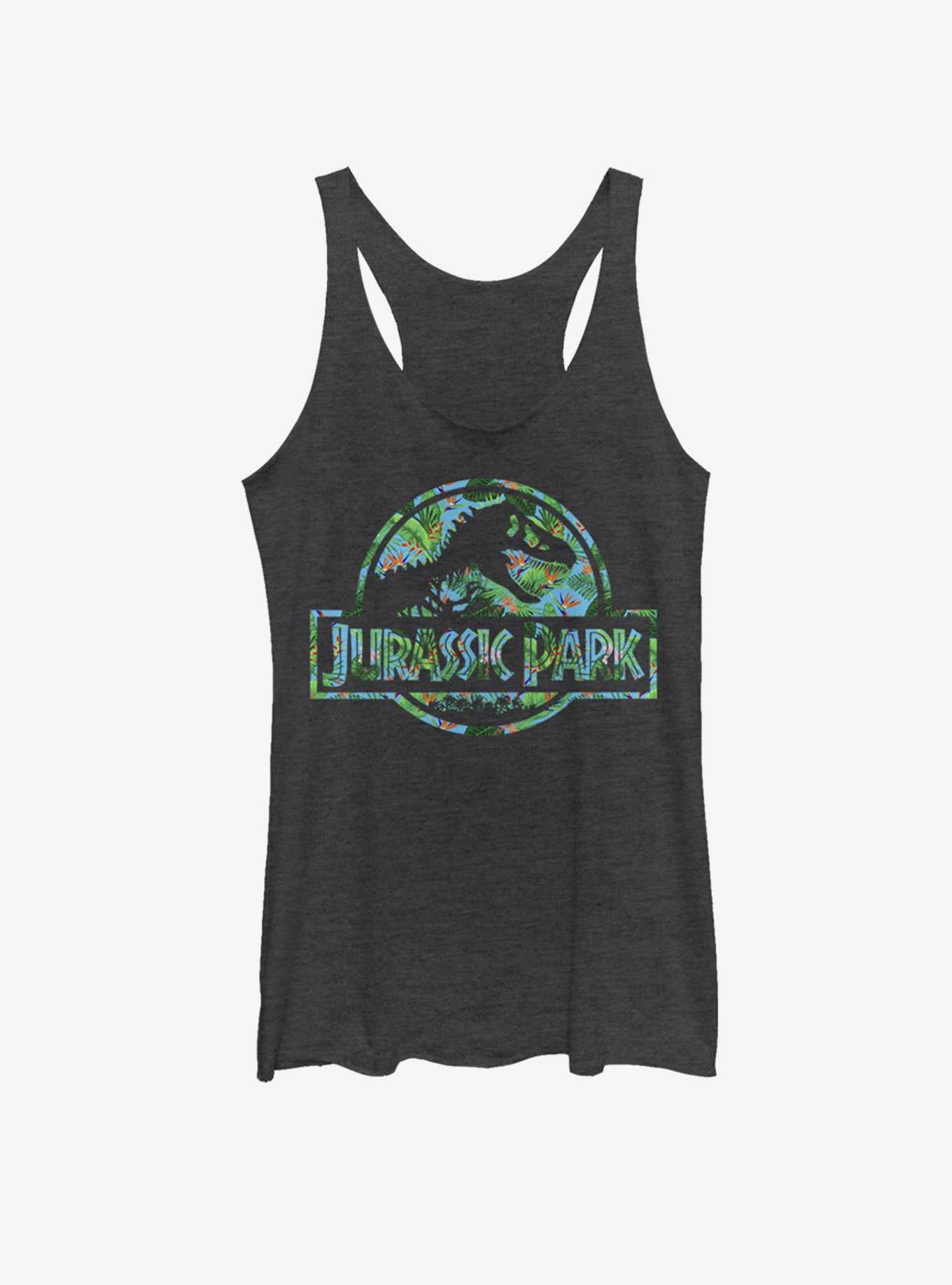 Jurassic Park Floral Logo Girls Tank, , hi-res