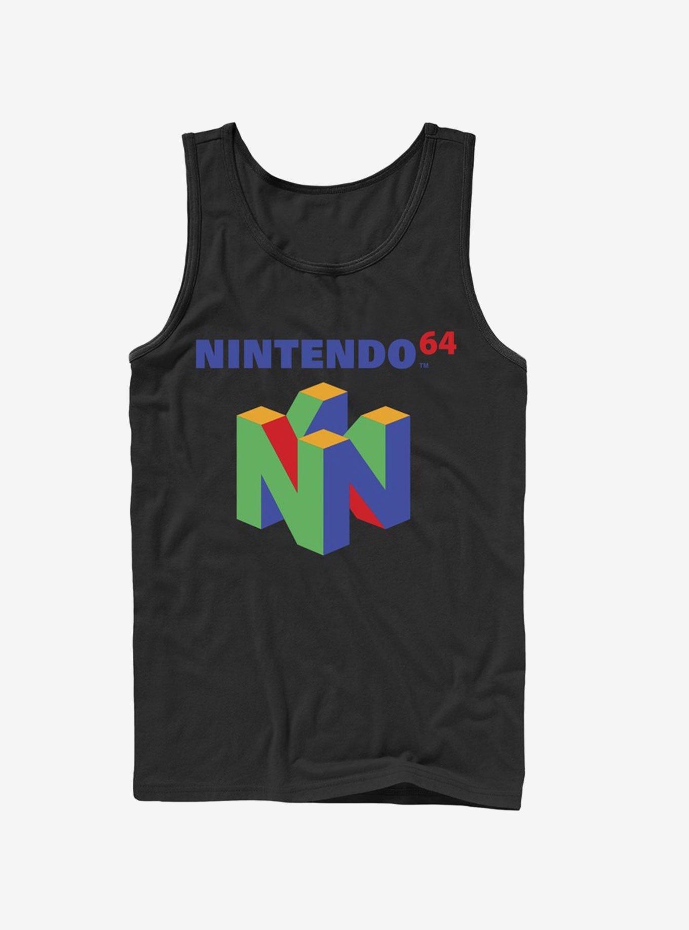 Nintendo Nintendo 64 Logo Tank, BLACK, hi-res