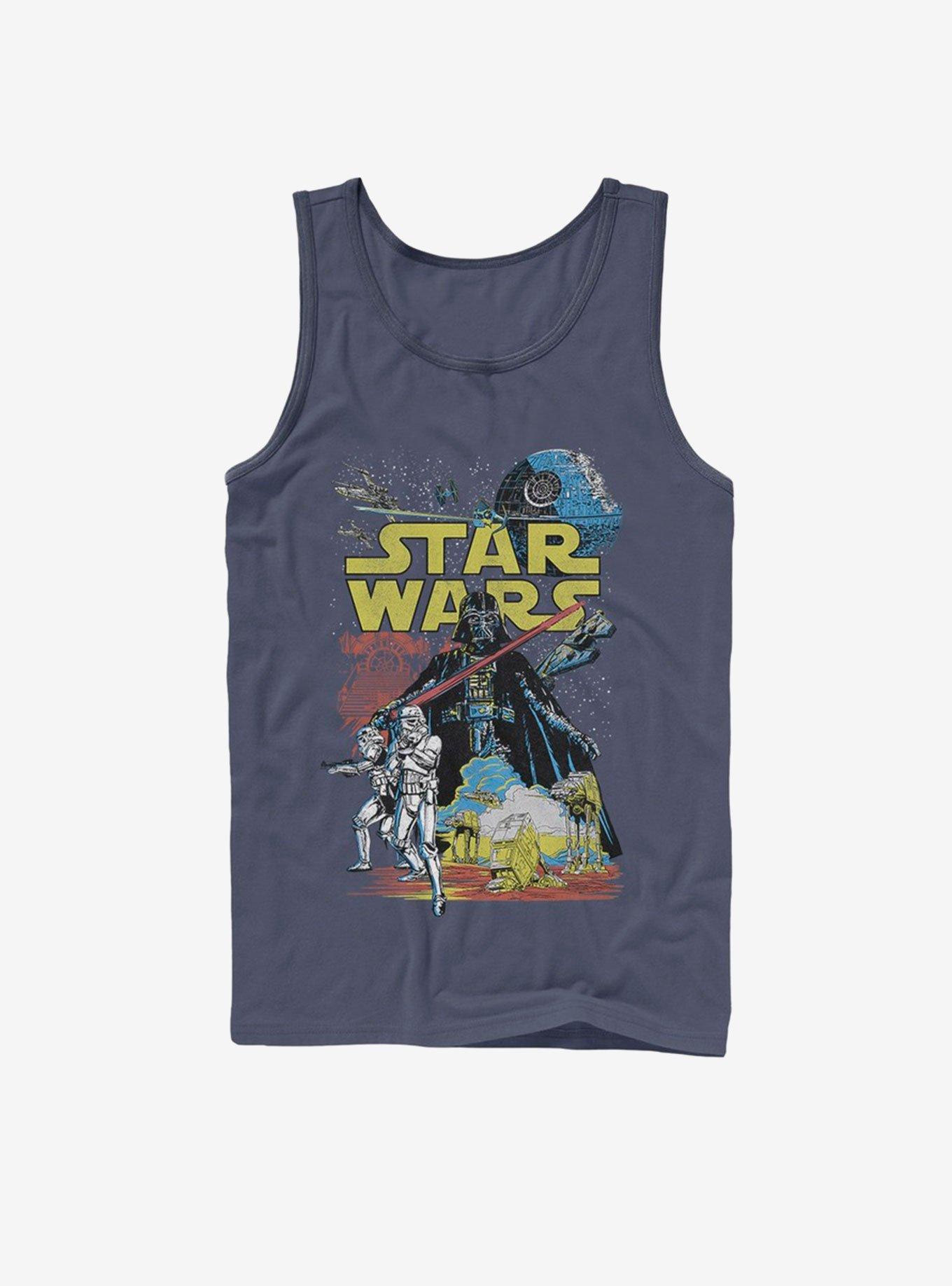 Star Wars Rebel Classic Poster Tank Top, NAVY, hi-res