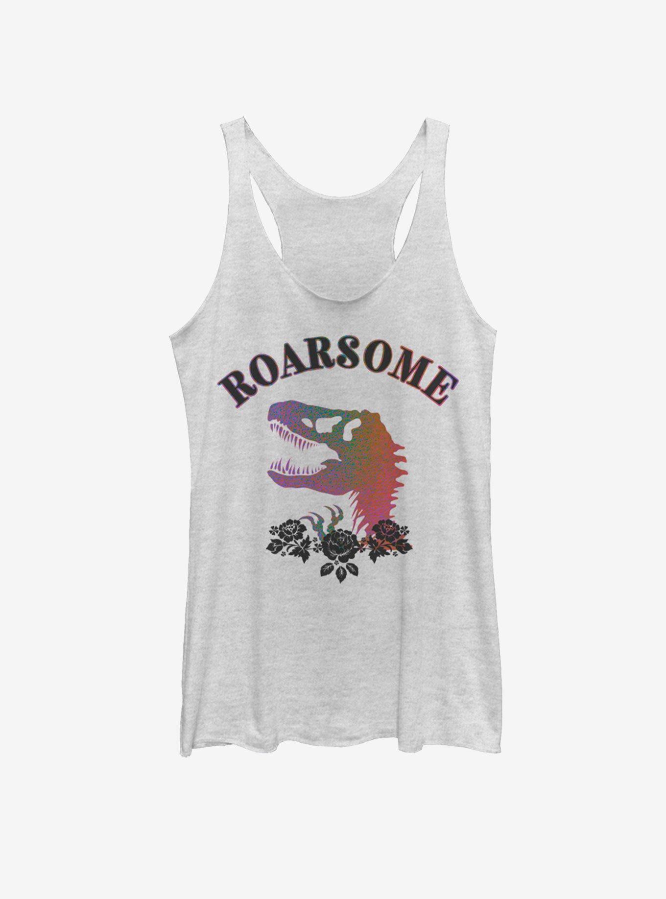 Jurassic Park Roarsome Girls Tank, WHITE HTR, hi-res