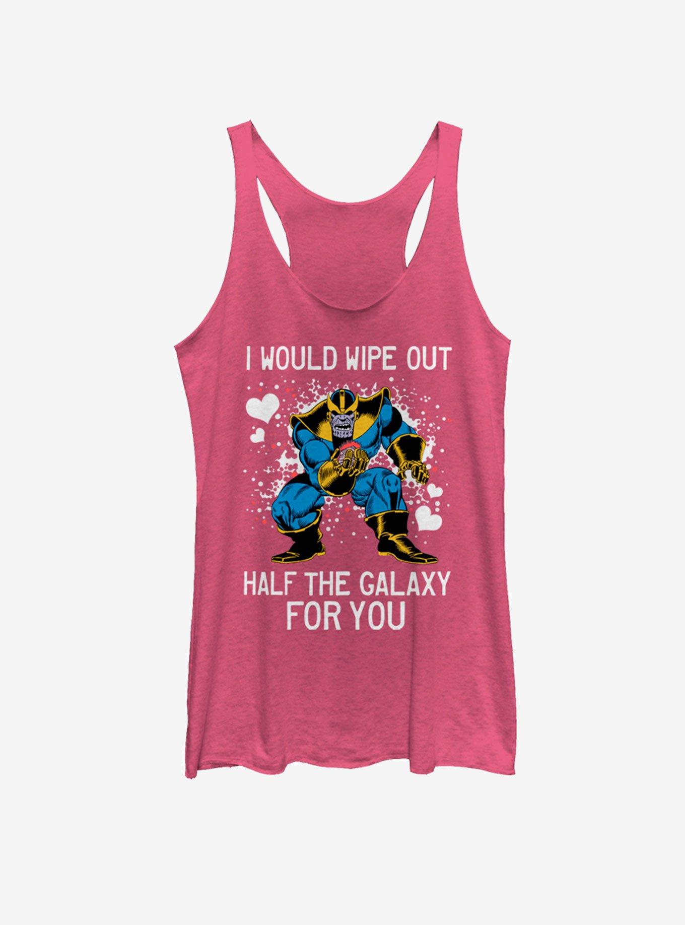 Marvel Thanos Galaxy Heart Girls Tank, PINK HTR, hi-res