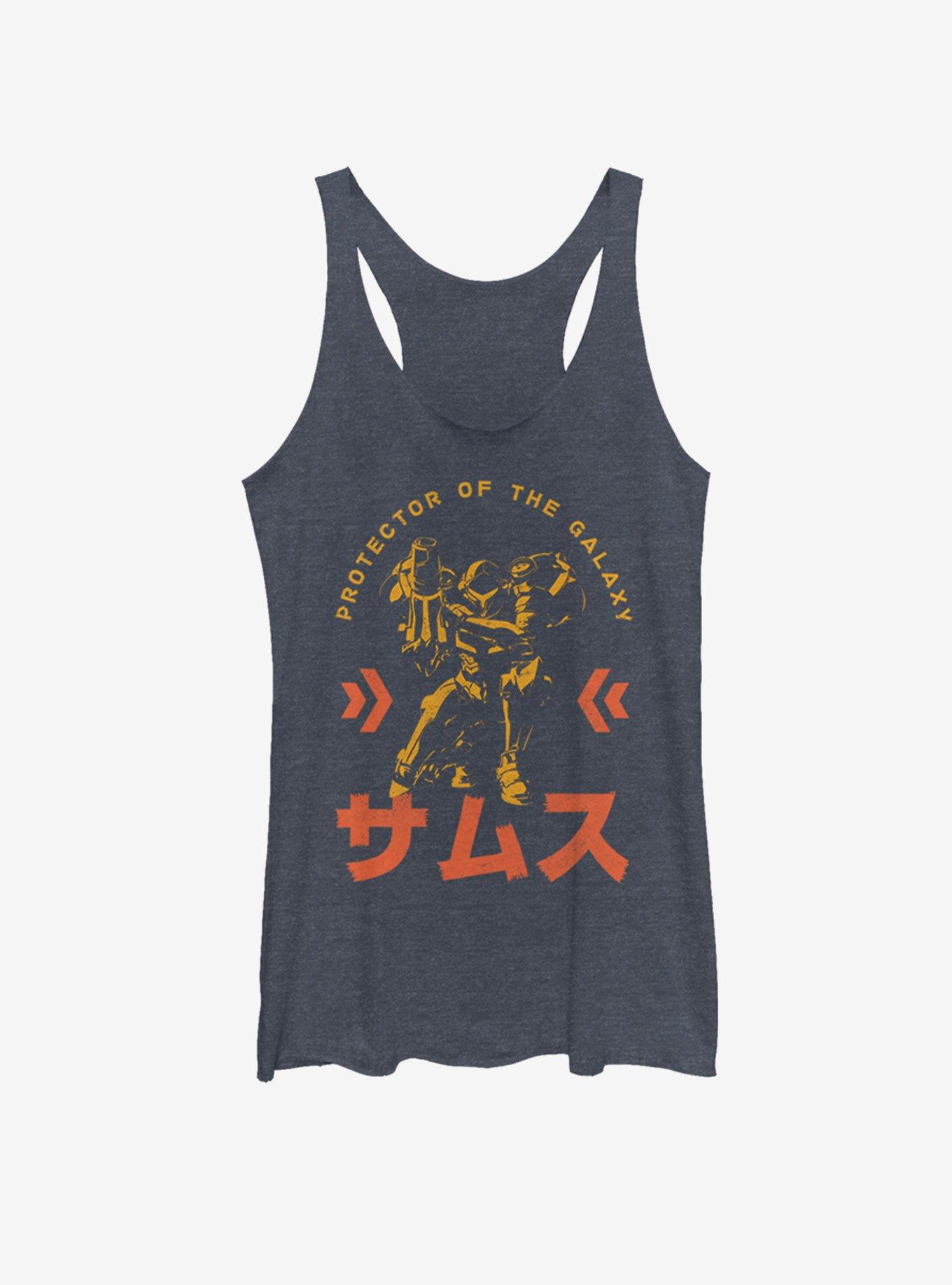 Nintendo Protector Of The Galaxy Girls Tank, NAVY HTR, hi-res