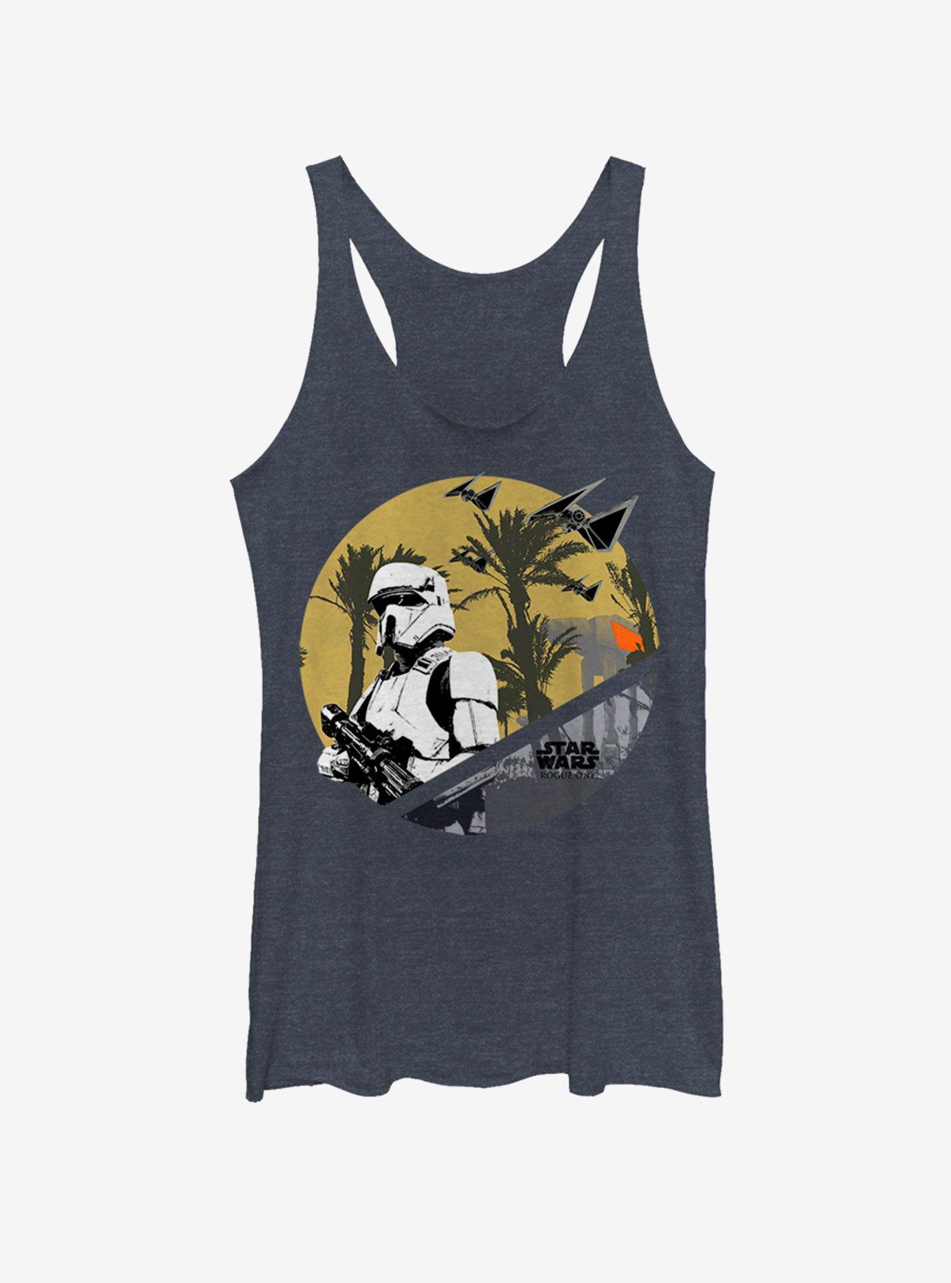 Star Wars Scarif Circle Girls Tank, NAVY HTR, hi-res