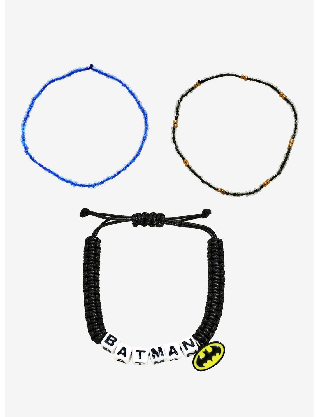 DC Comics Batman Letter Bead Bracelet Set - BoxLunch Exclusive, , hi-res