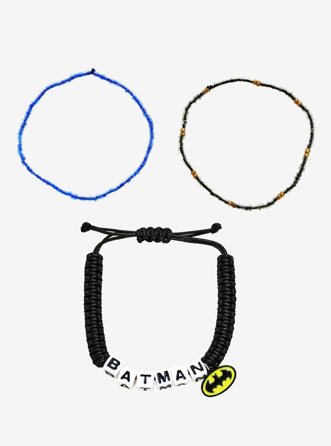 DC Comics Batman Letter Bead Bracelet Set - BoxLunch Exclusive, , hi-res