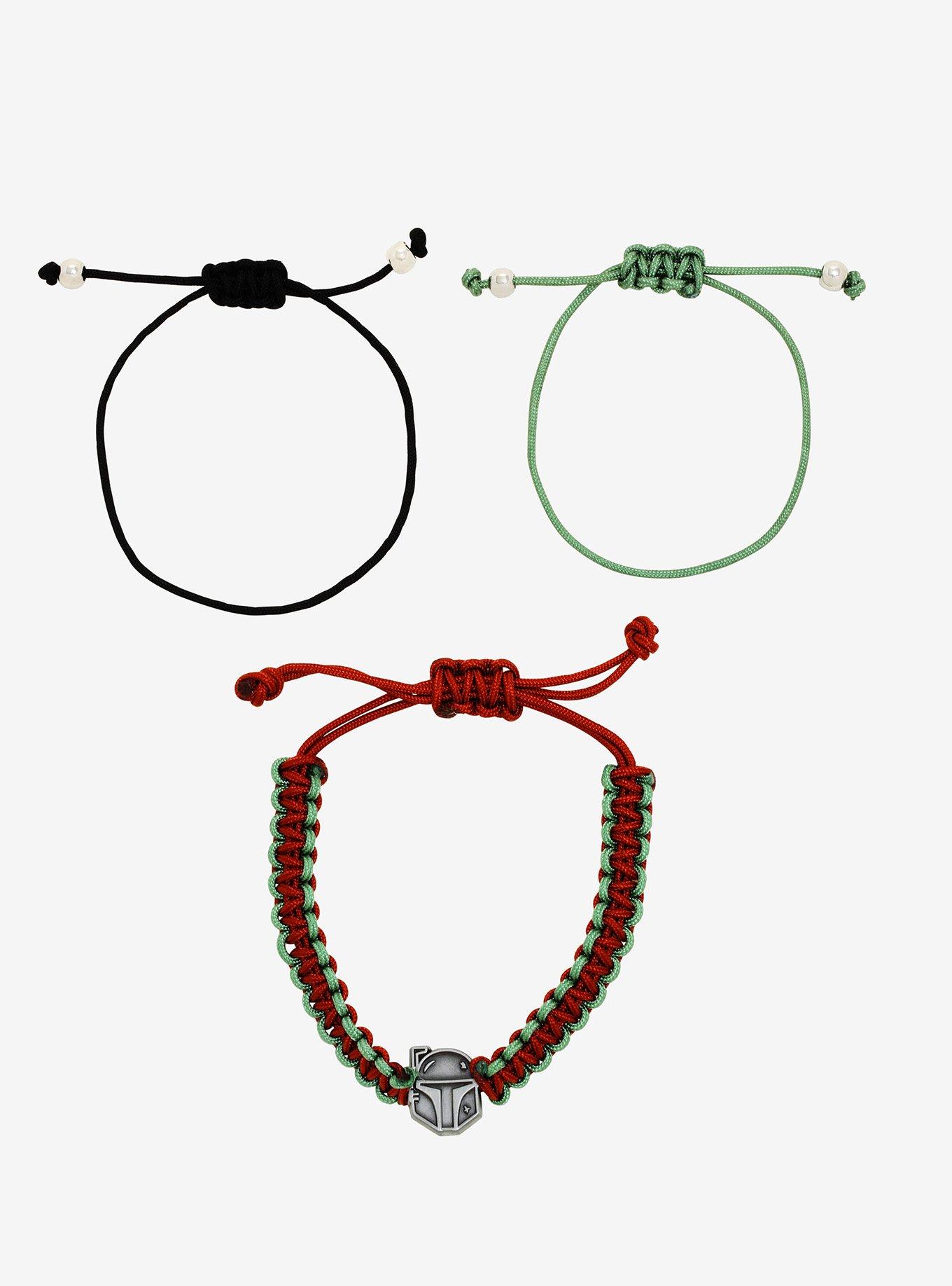 Star Wars The Mandalorian Cord Bracelet Set - BoxLunch Exclusive, , hi-res