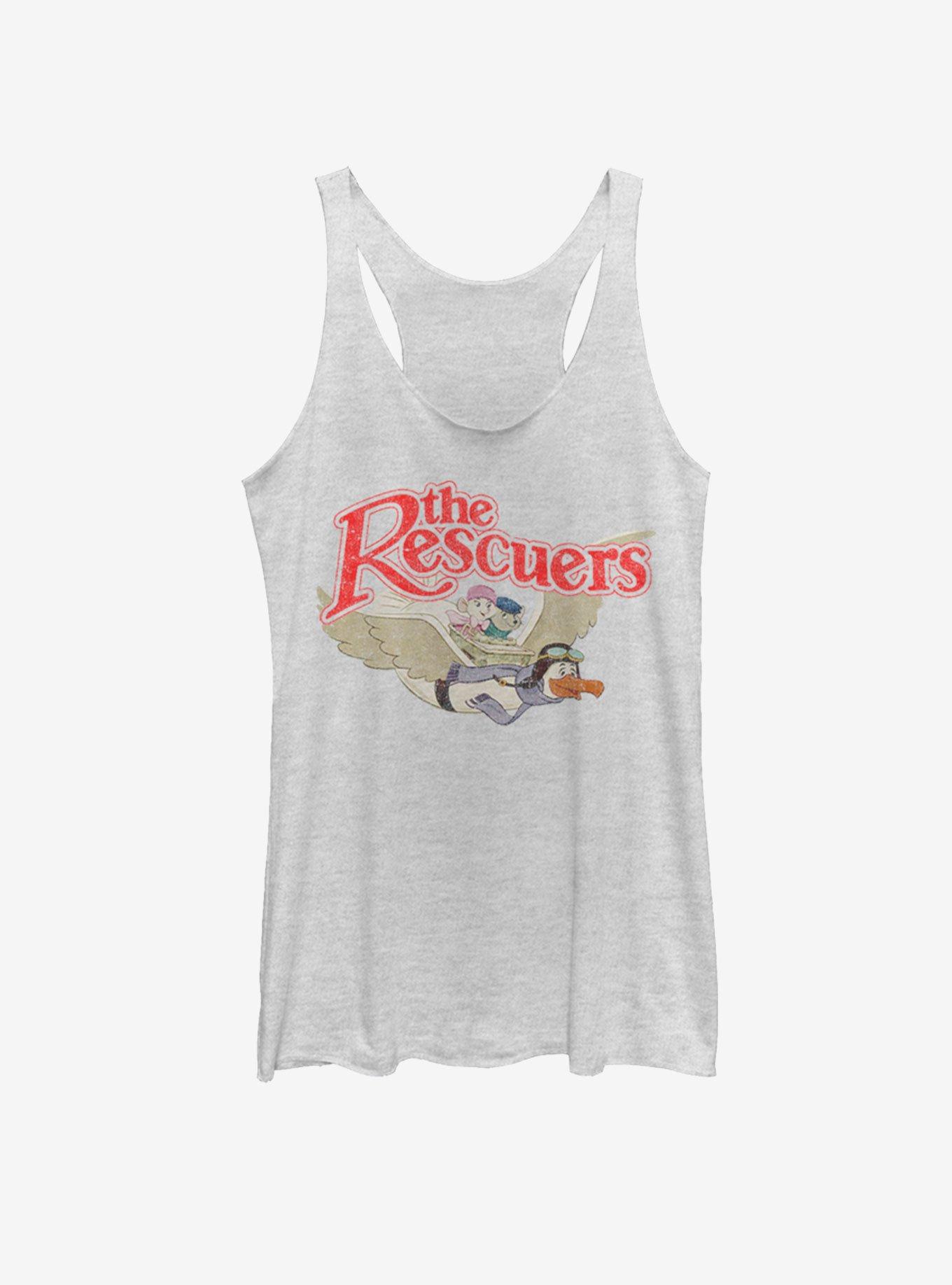 Disney The Rescuers Down Under The Rescue Girls Tank, WHITE HTR, hi-res