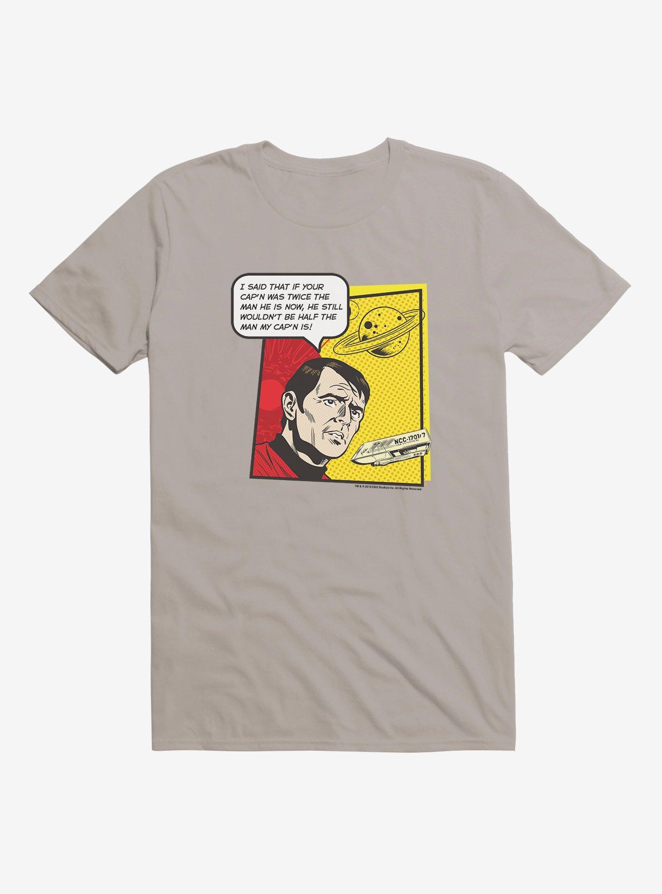 Star Trek  Scotty Comic T-Shirt, LIGHT GREY, hi-res