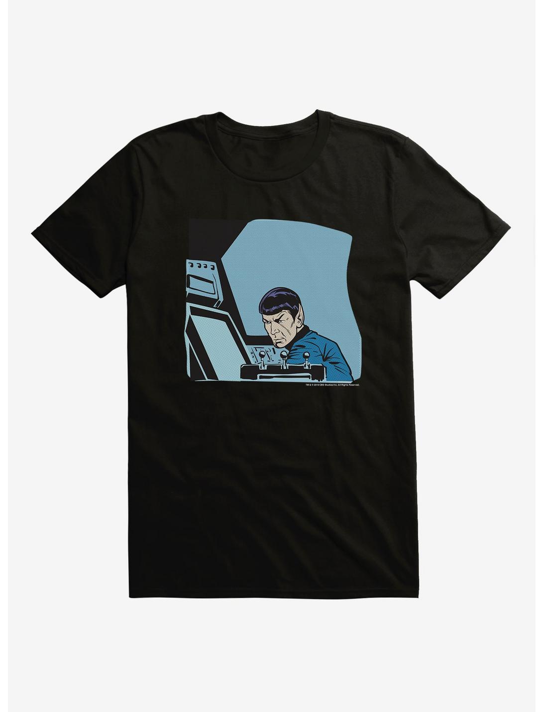 Star Trek Spock Control Room T-Shirt, BLACK, hi-res