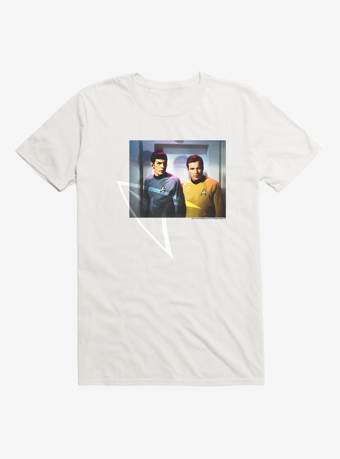 Star Trek Spock Kirk Starfleet T-Shirt, WHITE, hi-res