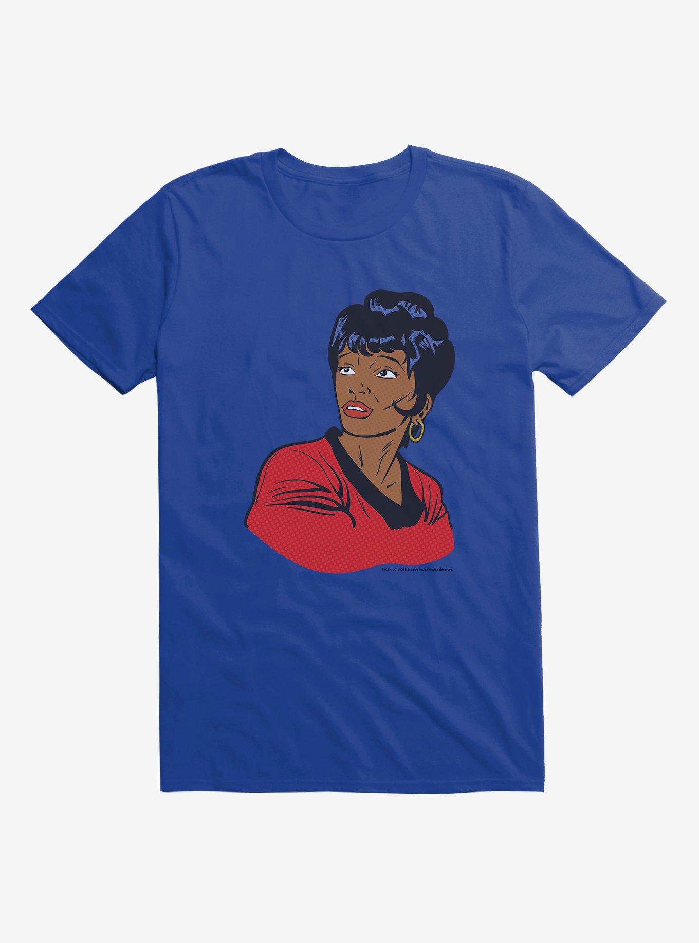 Star Trek Uhura Pop Art T-Shirt, ROYAL BLUE, hi-res