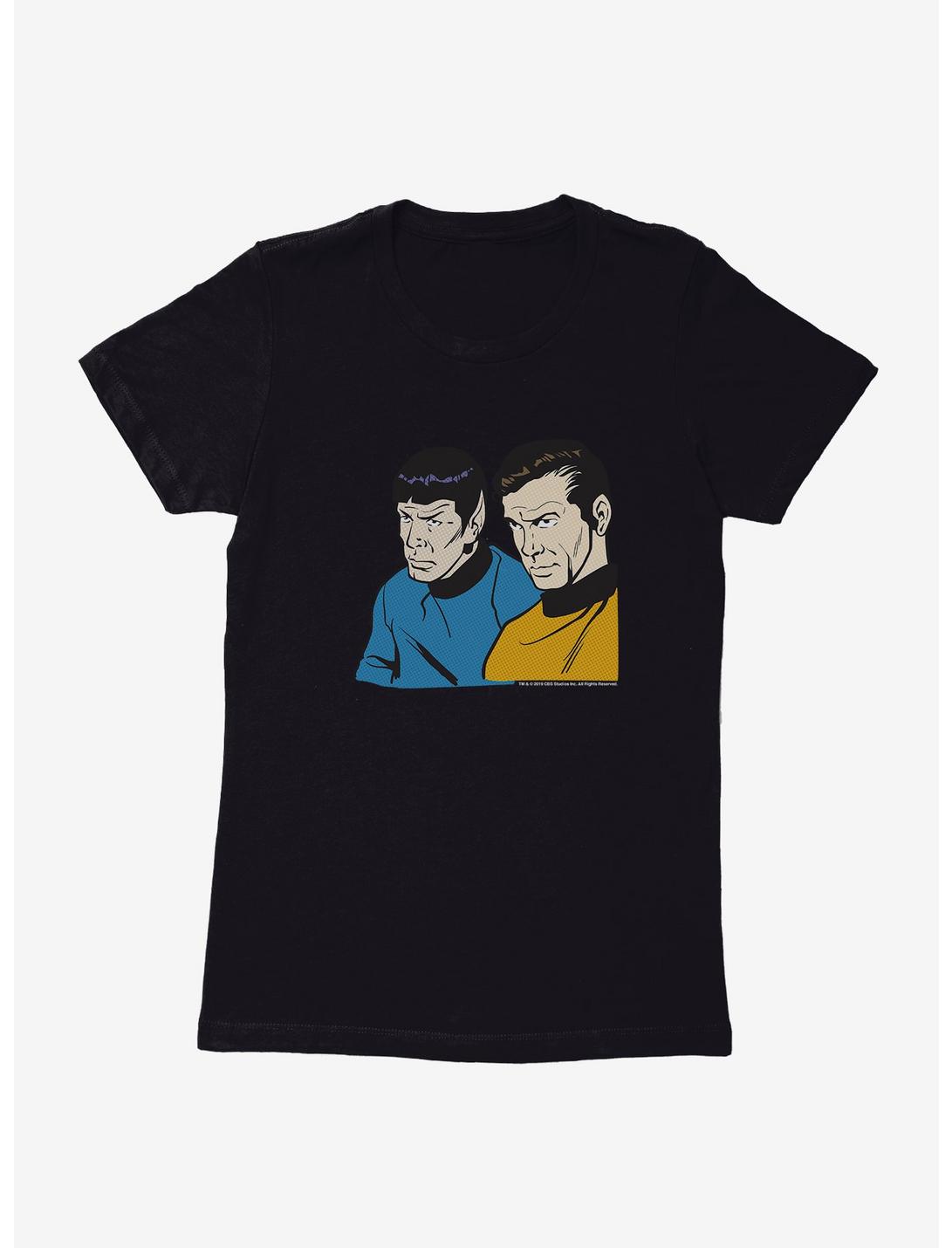 Star Trek Spock And Kirk Pop Art Womens T-Shirt, , hi-res