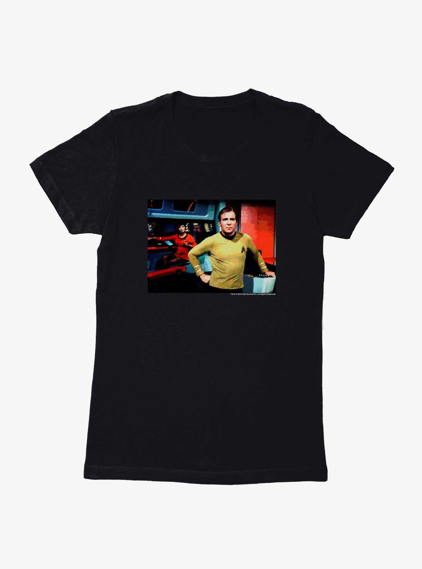 Star Trek Uhura And Kirk Pose Womens T-Shirt, , hi-res