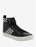 Black & White Checkered Hi-Top Sneakers, MULTI, hi-res