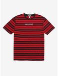 Go Away Black & Red Stripe T-Shirt, MULTI, hi-res