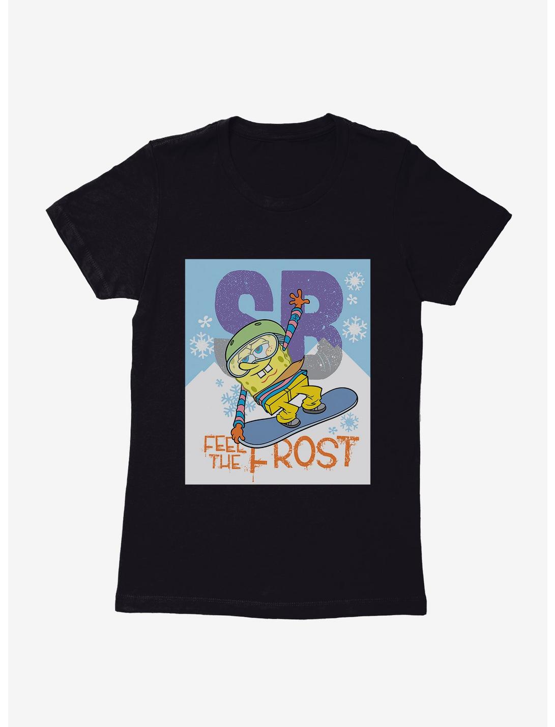 SpongeBob SquarePants Feel The Frost Snowboarding Womens T-Shirt, , hi-res