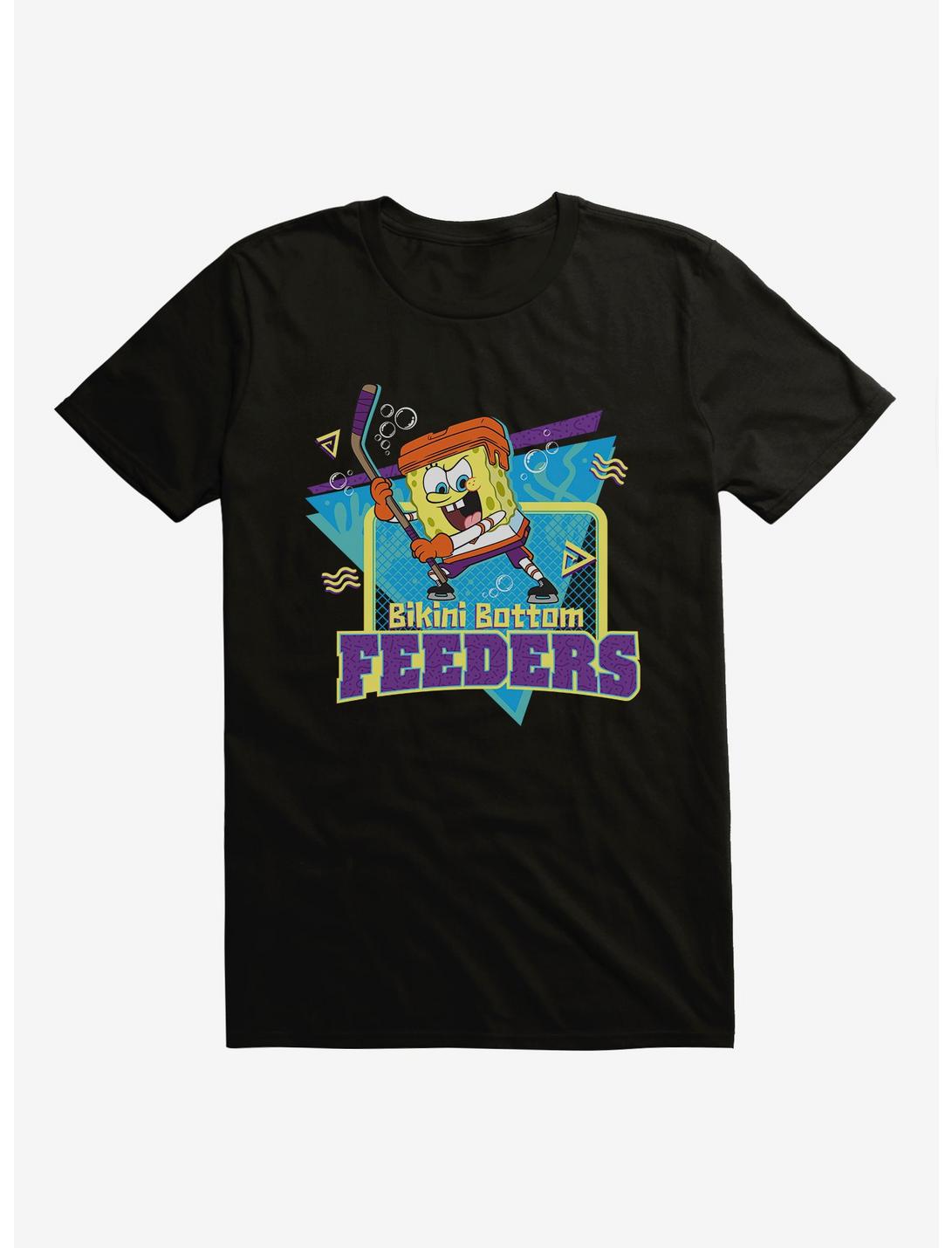 SpongeBob SquarePants Feeders Hockey Goal T-Shirt, BLACK, hi-res