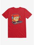 SpongeBob SquarePants DJ Sponge Turntable T-Shirt, RED, hi-res
