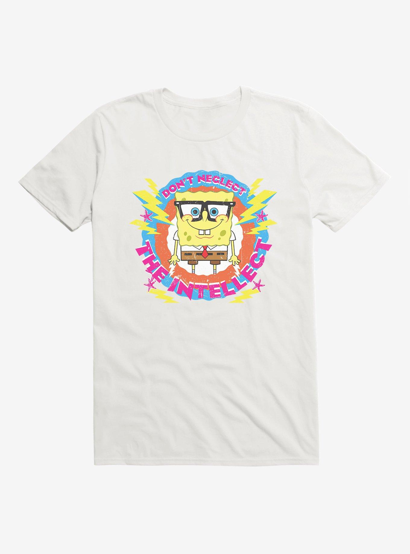 SpongeBob SquarePants Don't Neglect Intellect Black T-Shirt, , hi-res