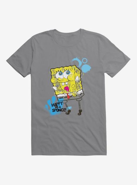 SpongeBob SquarePants Happy As A Sponge T-Shirt | Hot Topic