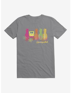 SpongeBob SquarePants Pineapple Lineup Black T-Shirt, , hi-res