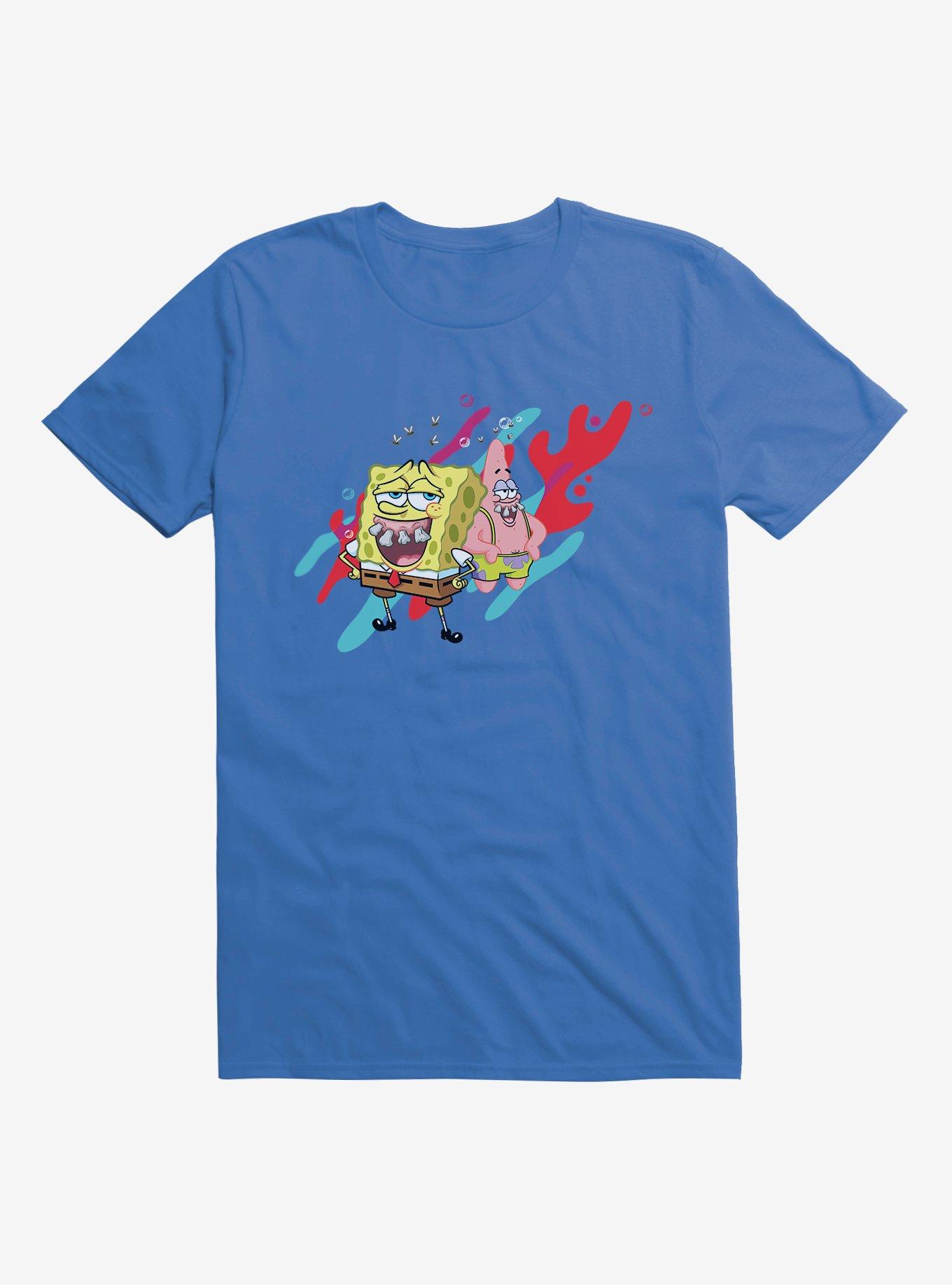 SpongeBob SquarePants Fake Teeth SpongeBob Patrick Coral T-Shirt | Hot ...