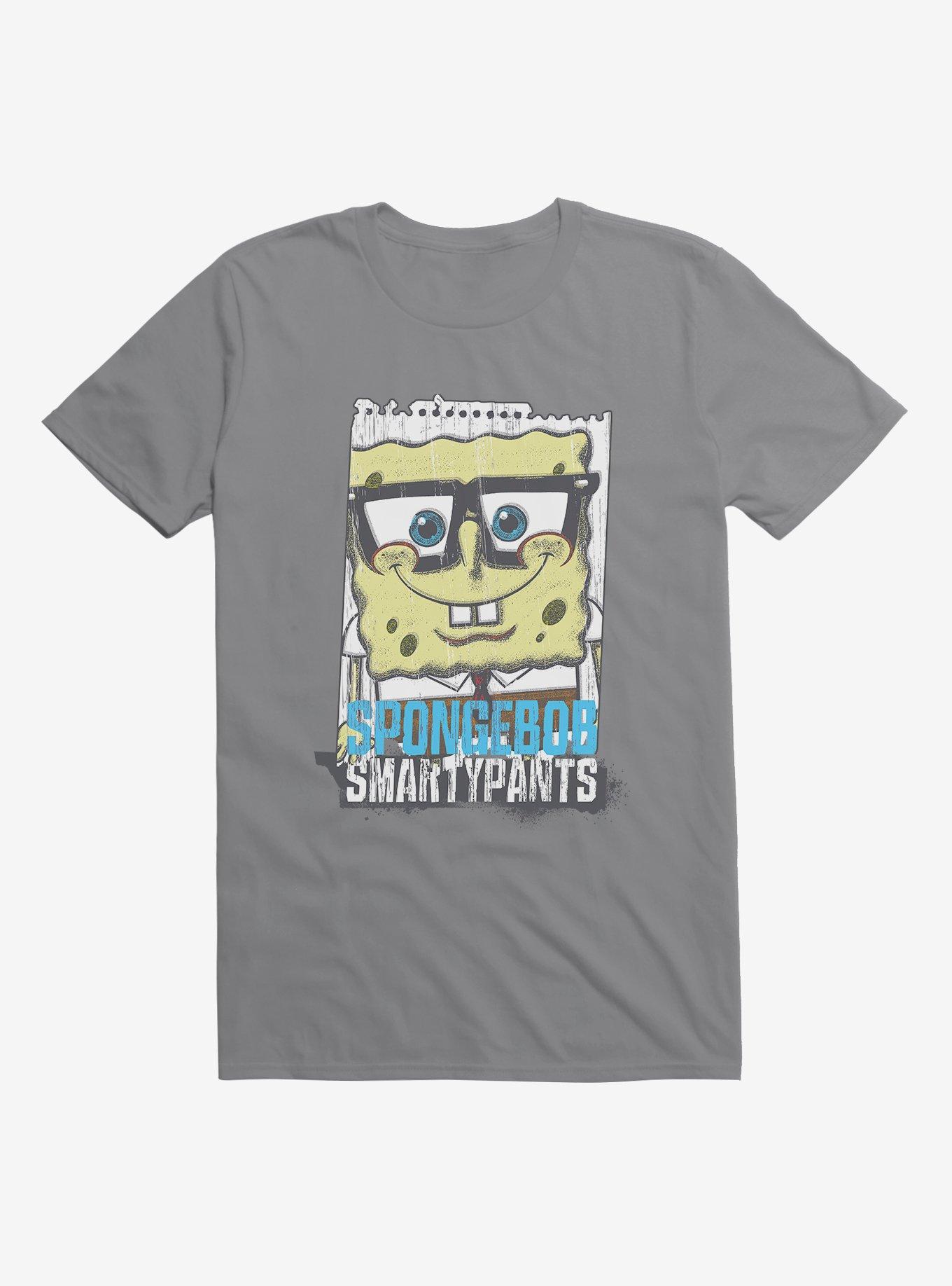 SpongeBob SquarePants SpongeBob SmartyPants Storm Grey T-Shirt, STORM GREY, hi-res
