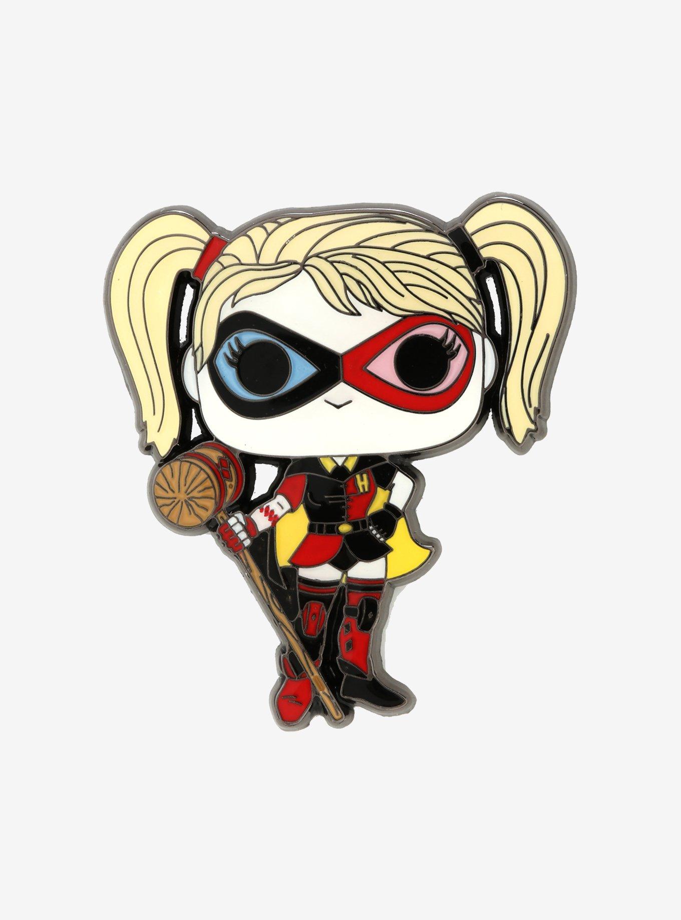 Funko Pop! DC Comics Harley Quinn As Robin Enamel Pin 2019 L.A. Comic Con Exclusive, , hi-res