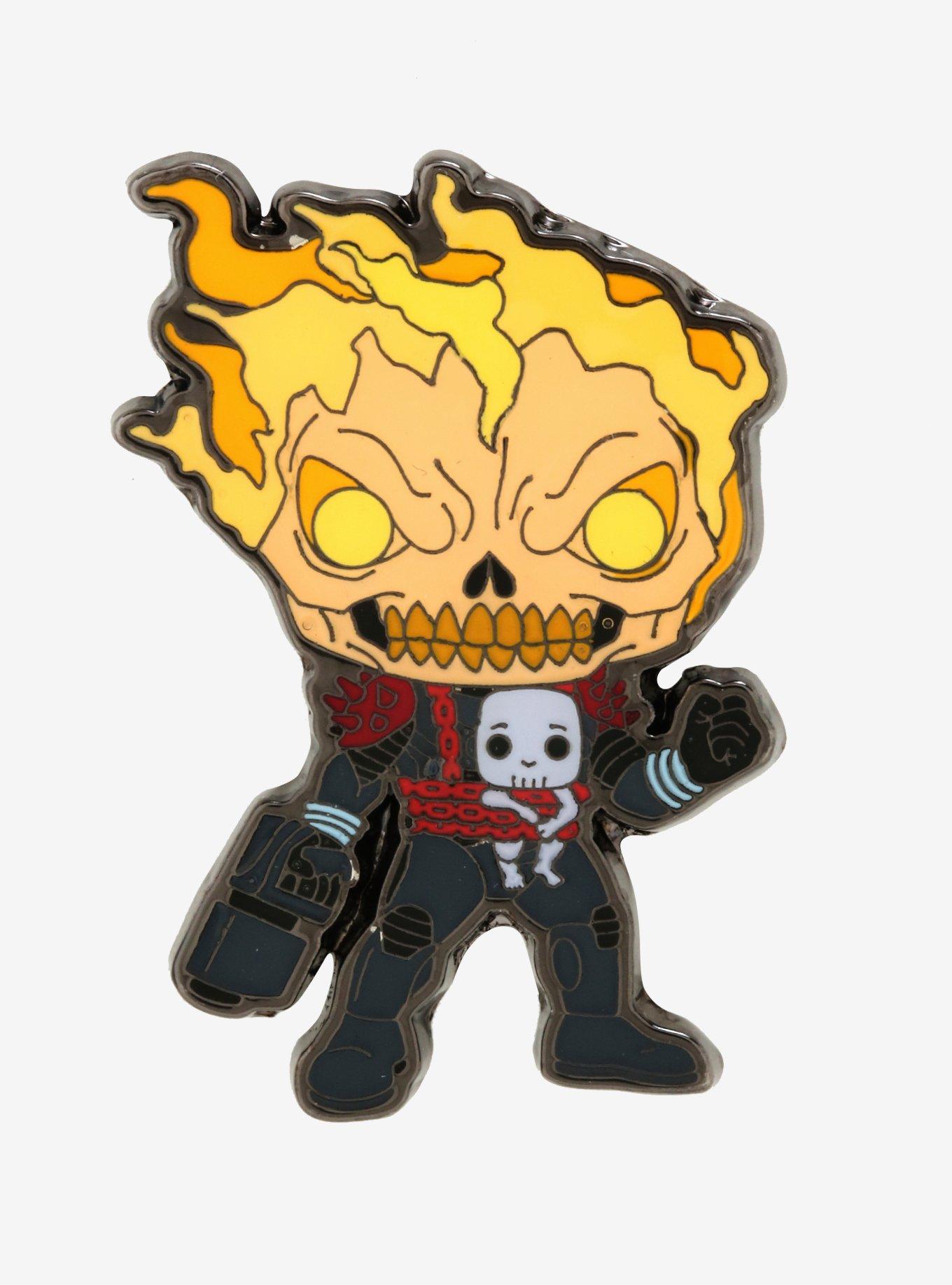 Funko Marvel Pop! Cosmic Ghost Rider Enamel Pin 2019 L.A. Comic Con Exclusive, , hi-res