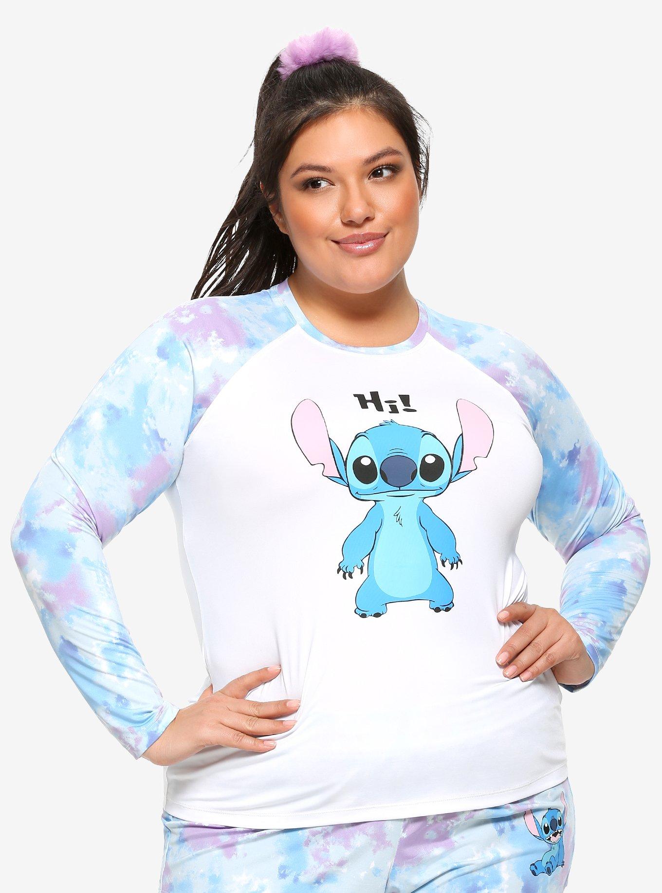 Disney Lilo & Stitch Tie-Dye Girls Rash Guard Plus Size, MULTI, hi-res