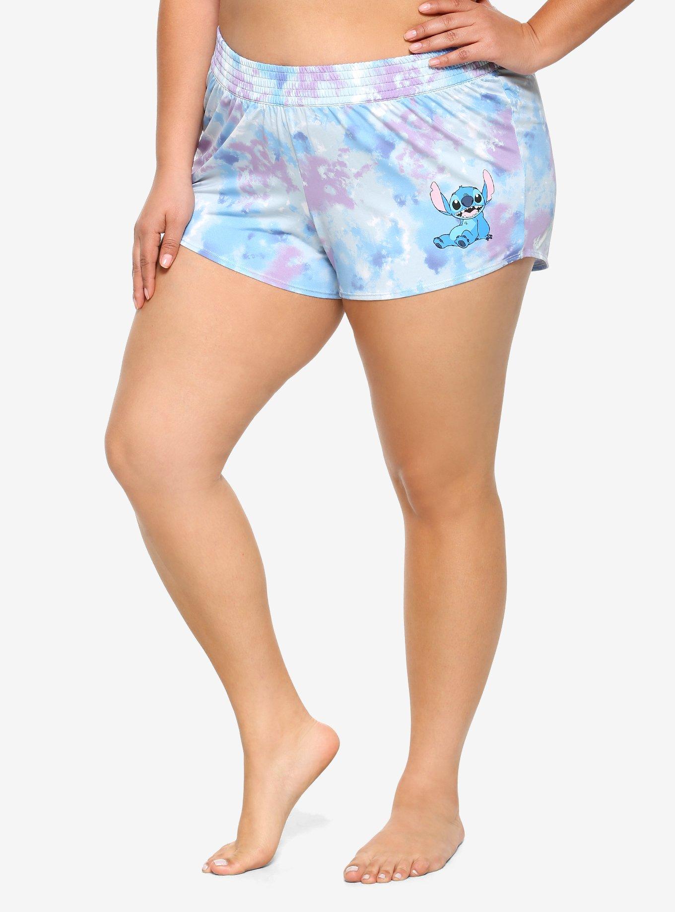 Disney Lilo & Stitch Tie-Dye Swim Shorts Plus Size, MULTI, hi-res