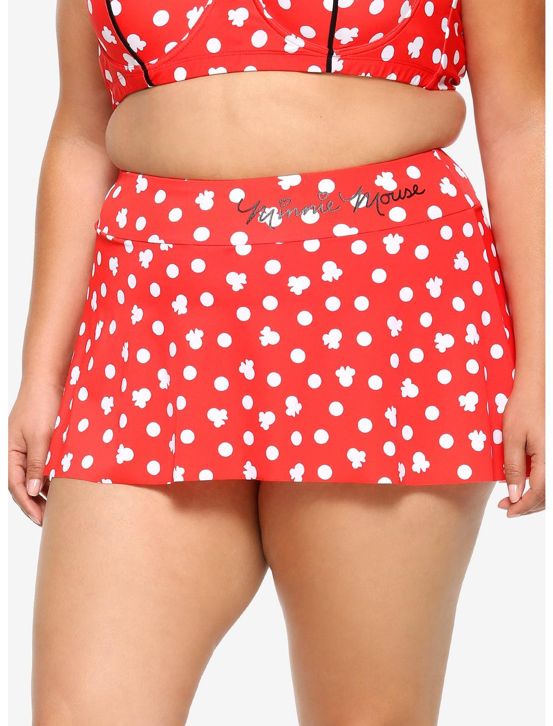 Disney Minnie Mouse Polka Dots Skirted Swim Bottoms Plus Size, MULTI, hi-res