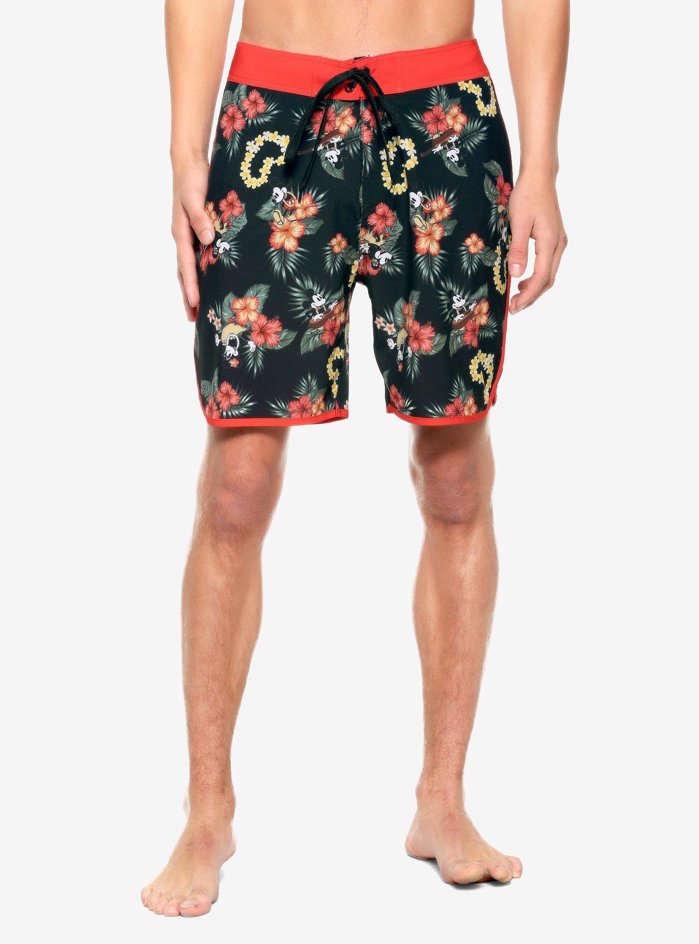 Mens mickey hot sale swim trunks