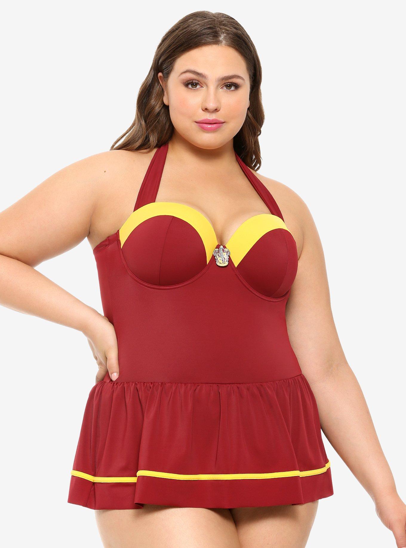 Harry Potter Gryffindor Swimsuit Plus Size, MULTI, hi-res