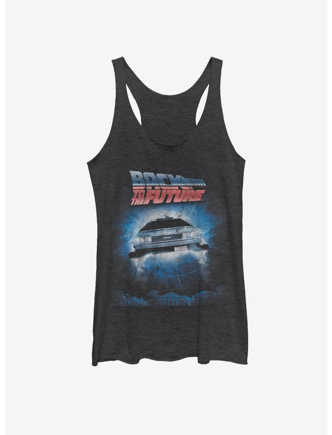 Back To The Future Future Front Girls Tank, BLK HTR, hi-res