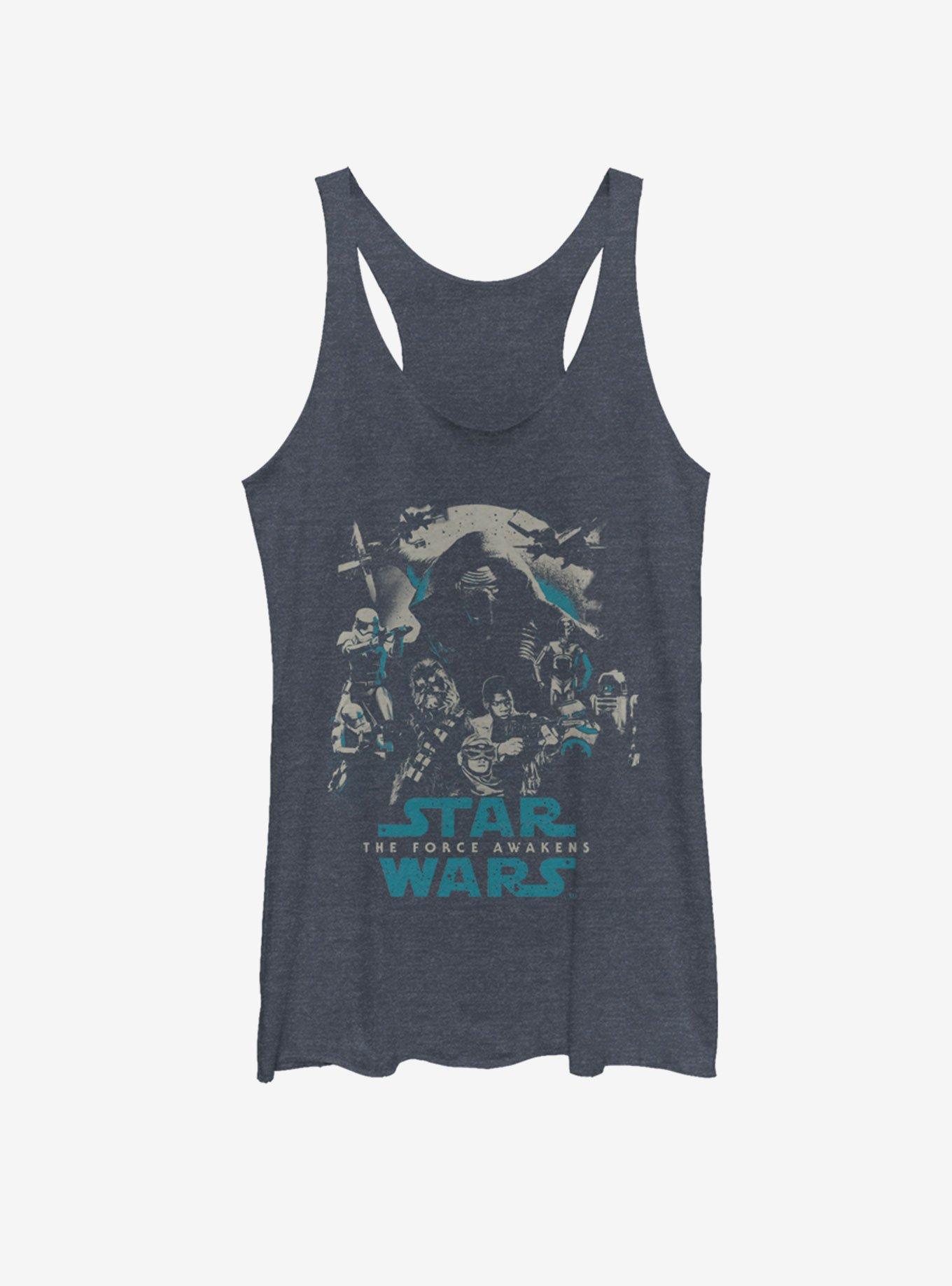 Star Wars Poster Out Girls Tank, NAVY HTR, hi-res