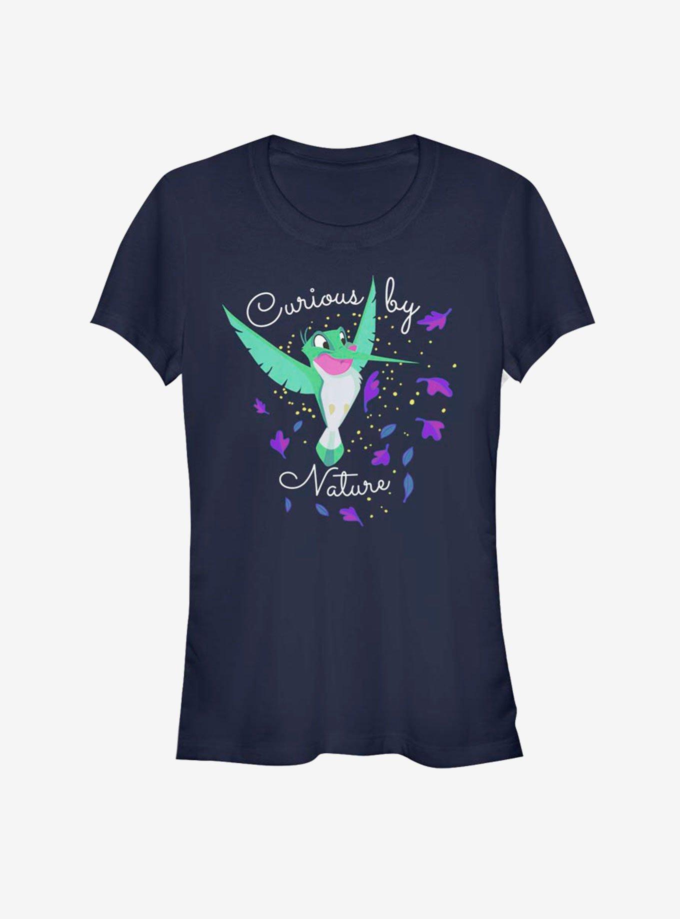 Disney Pocahontas Curious By Nature Girls T-Shirt, NAVY, hi-res