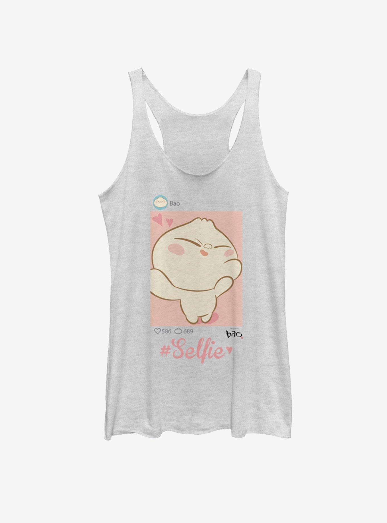 Disney Pixar Bao Bao Selfie Girls Tank, WHITE HTR, hi-res