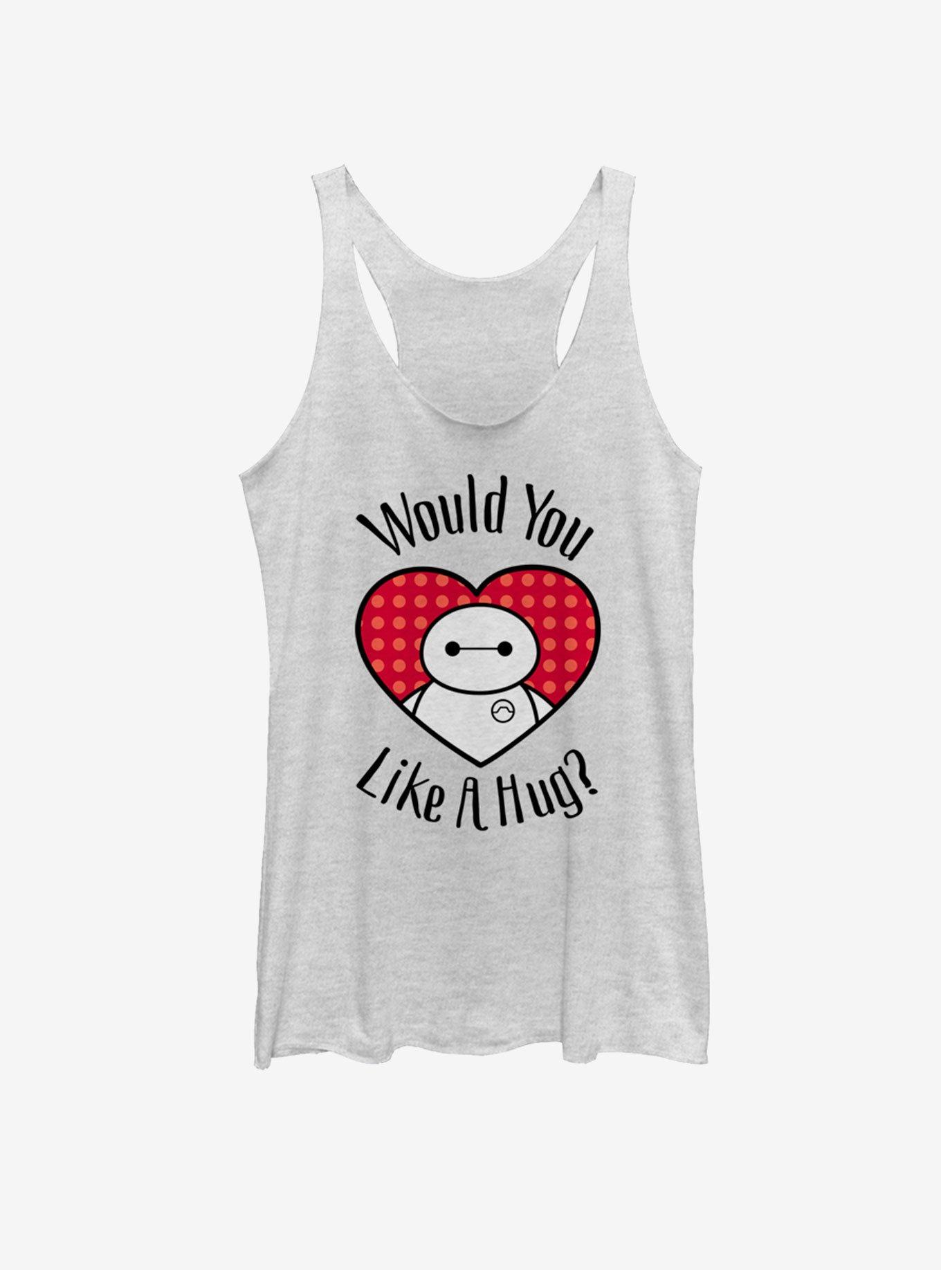 Disney Big Hero 6 Hugs All Around Girls Tank, WHITE HTR, hi-res