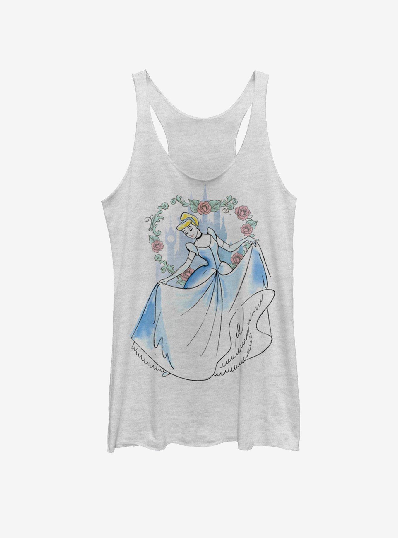 Disney Cinderella Cinderella Flow Cast Girls Tank, WHITE HTR, hi-res