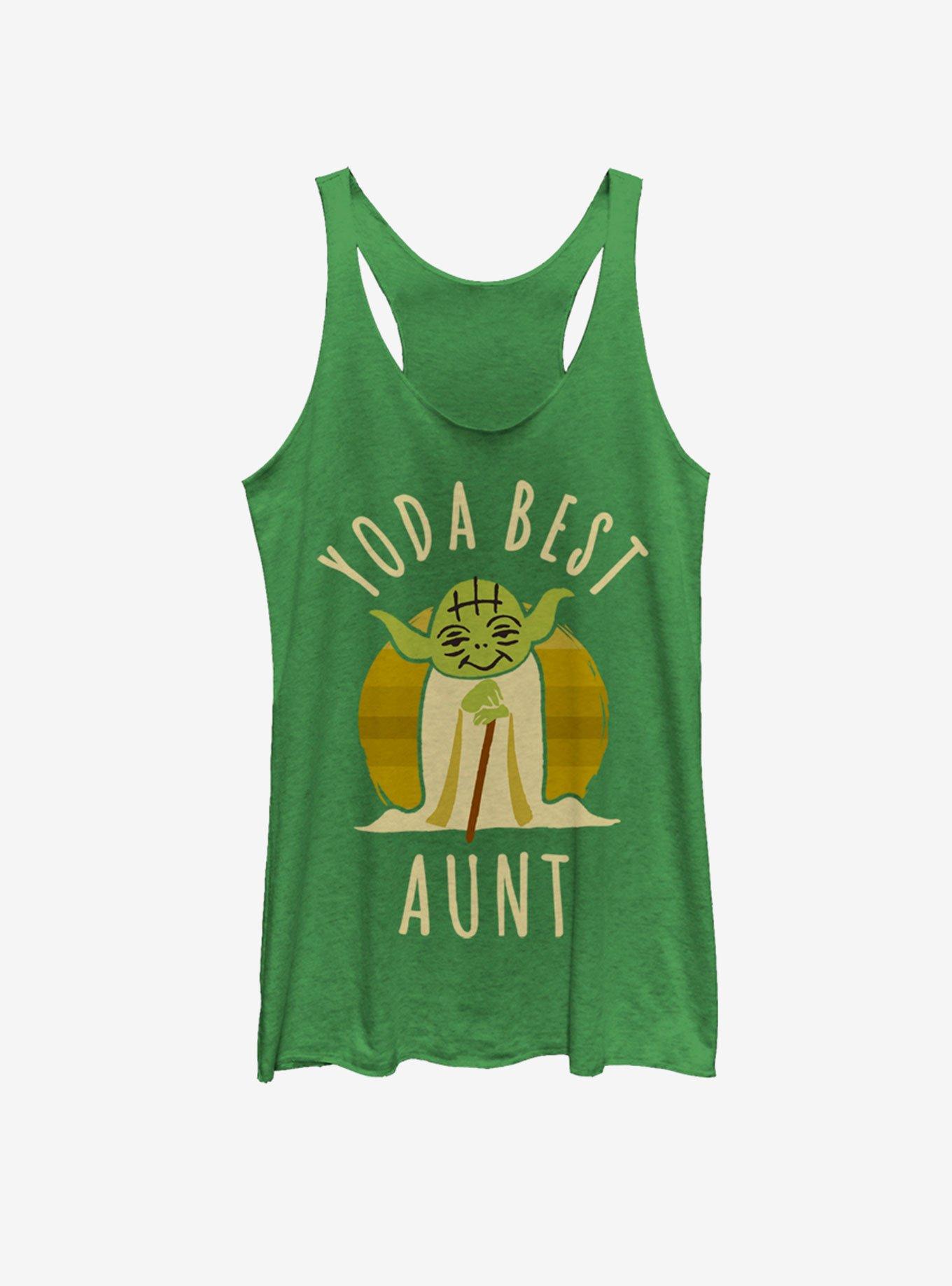 Star Wars Best Aunt Yoda Says Girls Tank, ENVY, hi-res