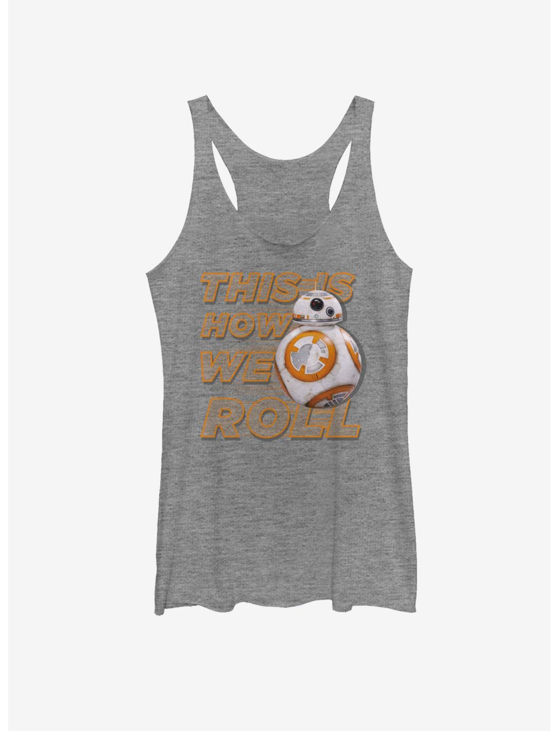 Star Wars This Is How We Roll Front Girls Tank, GRAY HTR, hi-res
