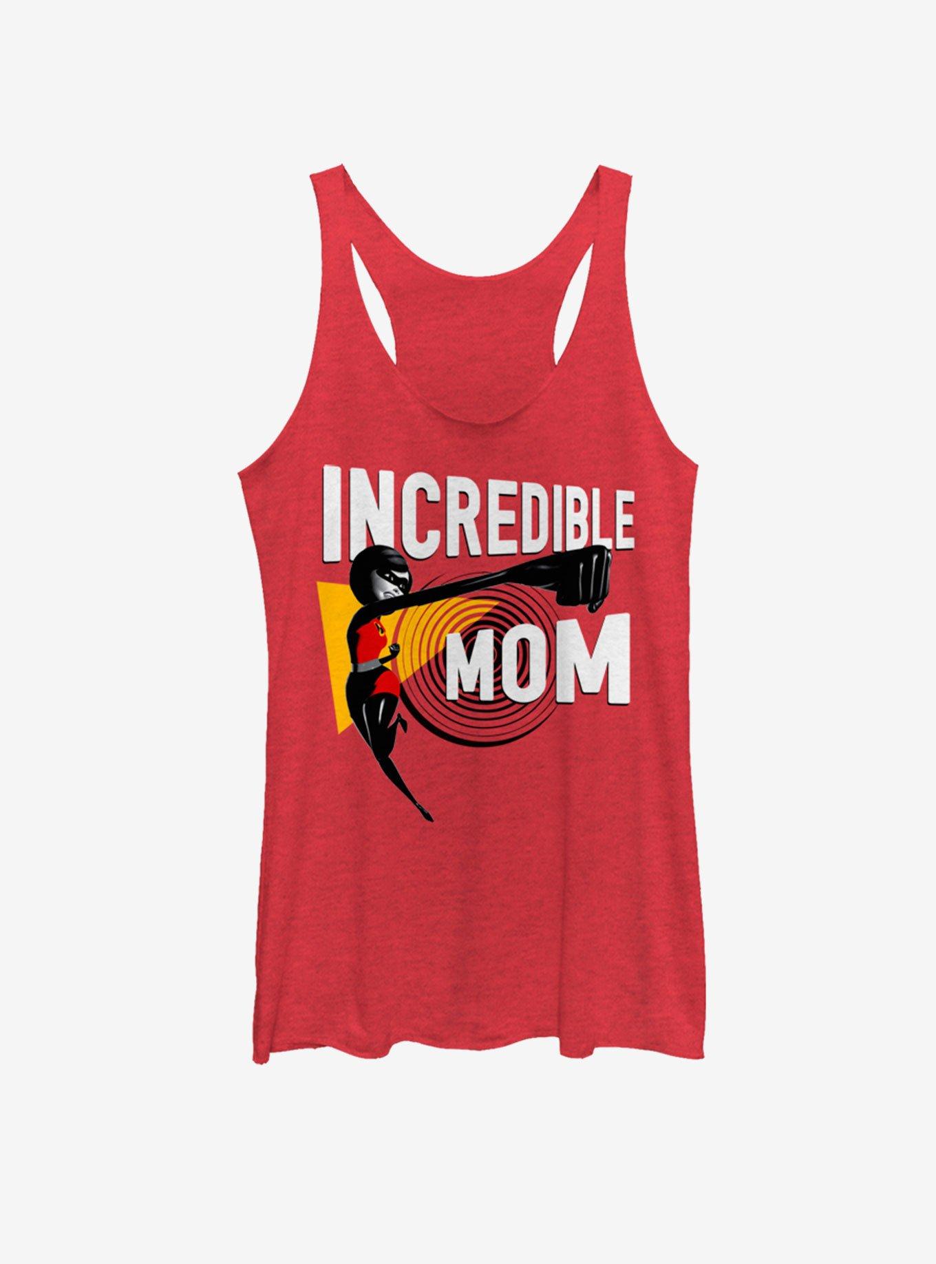 Disney Pixar The Incredibles Incredible Mom Girls Tank, RED HTR, hi-res