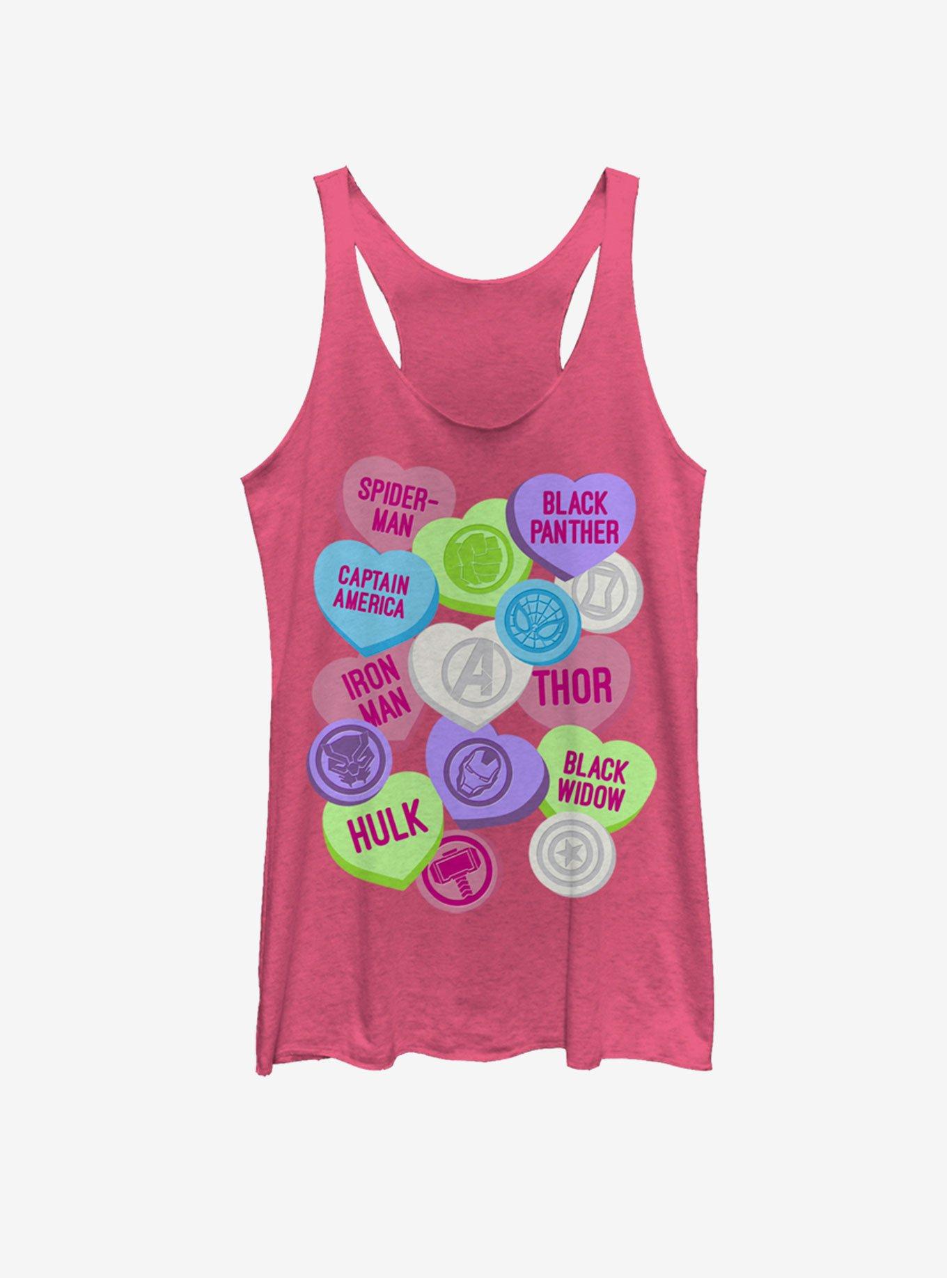 Marvel Candy Icons Marvel Girls Tank, PINK HTR, hi-res